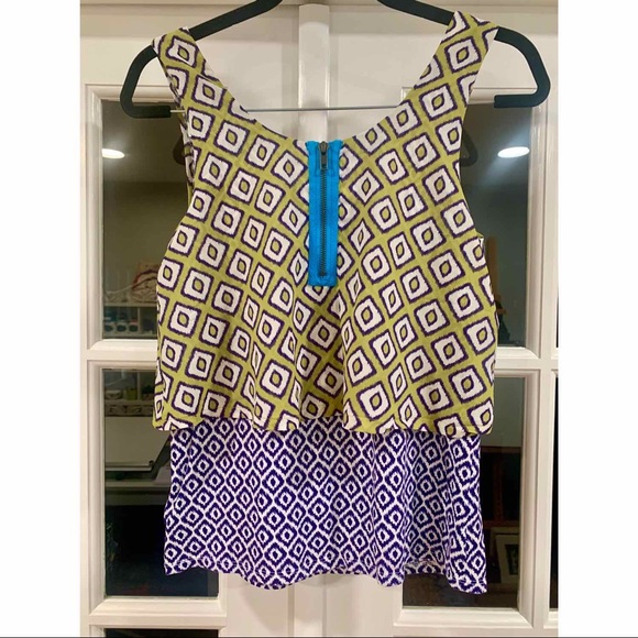 Anthropologie Meadow Rue Diamond Tiered Tank - Picture 3 of 8